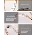 thumbnail image 3 of HANXIULIN Silver Plated Crystal Stone Couple Open Ring Adjustable Size for Boyfriend Or Girlfriend Anniversary Valentine'S Day Gifts, 3 of 4
