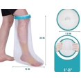 thumbnail image 2 of Reusable airtight leg cast protector Waterproof bag to keep casts and bandages dry, 2 of 5