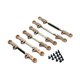 thumbnail image 2 of 6 varillas de enlace de dirección RC, accesorio de varillas ajustables de metal, piezas de vehículos modelo RC, de metal para P73200 P73240 escala Champán, 2 of 8