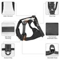 thumbnail image 6 of Haiem Halloween Ghosts And Pumpkins Pattern No-Pull Dog Harness Reflective Front Clip Vest with Handle,Step-in Air Dog Harness,Adjustable 2 Metal Rings 4 Buckles-X-Large, 6 of 6
