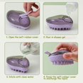 thumbnail image 4 of Pet Bath Brush with Soap Dispenser, Silicone Dog Cat Grooming Brush for Bathing And Massaging, Soft Waterproof Pet Cleaning Tool for Shedding And Hair Removal, Easy-Grip Handle And Hang Hole Design, 4 of 4