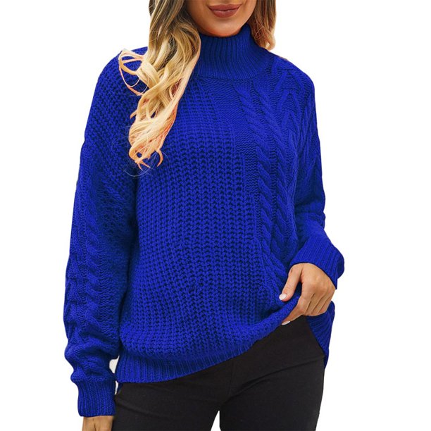 Suéter de punto Gibobby Cuello Azul XL Otoño Invierno