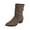 Khaki, variant on Women Ankle Boots Pointed Toe Slouch Boots Comfort Mid Heel Boots for Fall Winter Shopping Weekend Casual Outdoor Daily Wear