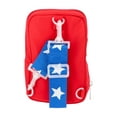 thumbnail image 2 of Women's Patriotic Square Sling Bag, Red Engine, 2 of 4