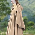 thumbnail image 6 of MuZeFu Women Trench Coat Open Front Cardigan Jacket Coat Shawl Cape Cloak Mantle Plus, 6 of 9