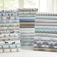 thumbnail image 4 of 4 PCS Cal King Printed Sheet Set White Village Print, 4 of 6