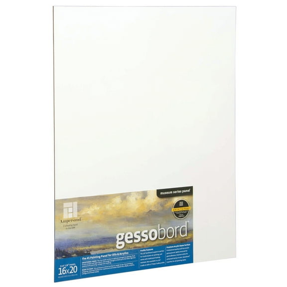 Ampersand Art Gessobord, Uncradled, 1/8" Profile, 16" x 20"