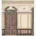 thumbnail image 2 of Jules-Edmond-Charles Lachaise 12x13 Black Ornate Wood Framed Double Matted Museum Art Print Titled: Design for Wall Paneling, Deepdene, Dorking, Surrey (1875-79), 2 of 5