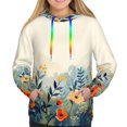 thumbnail image 3 of KLL Floral Mountain Landscape for Womens Pullover Hoodie with Pocket Hooded Long Sleeve Shirts Sweatshirt for Women-XX-Large, 3 of 7