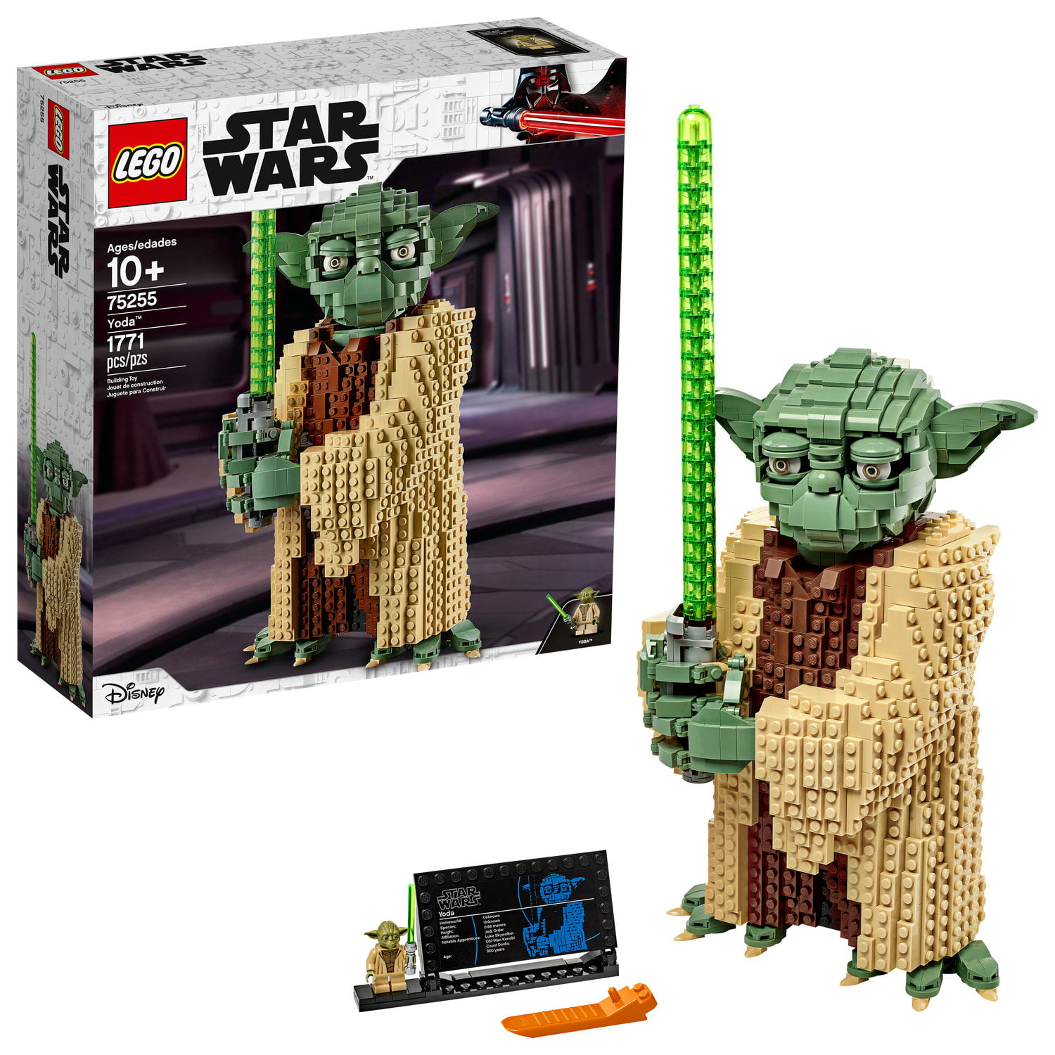 Santa Yoda LEGO Star Wars MiniFigure Yoda w/ Backpack 