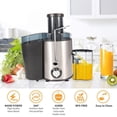 thumbnail image 3 of 600W Juicer Machine Whole Fruit Vegetable Juice Extractor Stainless Steel 500ML, 3 of 5