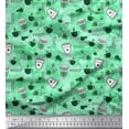 thumbnail image 1 of Soimoi Silk Fabric Hot Coffee Beverages Print Sewing Fabric Yard 42 Inch Wide, 1 of 3
