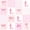 Pink White L, variant on meiyoeat Ribbon Bow Letter Print Zipper Twin Comforter Sets with Fitted Sheet and 2 Pillowcases For Girls,Pink Plaid Bowknot Alphabet A Zipper Bedding Set For Kids,Pink Reversible,4 Pieces