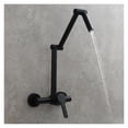 thumbnail image 1 of Brass Folding Faucet Wall Mounted Pot Filler Faucet With Three Section Extension Hot And Cold Mixer Tap Single Handle ,bar Laundry RV Farmhouse, 1 of 7