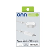 onn. Apple Watch Series 6FT USB-C Smart Watch Charger, White