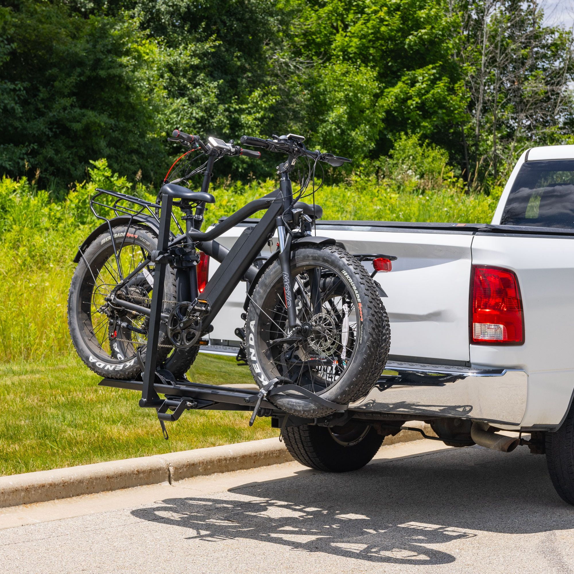 Elevate Outdoor EZ-Fold Platform Rack for E-bikes & Fat Tire Bikes – 2 Bike