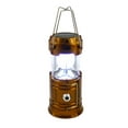 thumbnail image 4 of Solar Collapsible LED Lantern 3-in-1 Rechargeable, Flashlight & USB Power Bank - Portable, Bright, Eco-Friendly - Camping, Outdoor Activities, Emergencies (Copper), 4 of 5