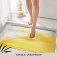 thumbnail image 6 of Yellow Grey Doormat Outdoor Entrance 16"x24", Abstract Modern Oil Painted Art Absorb Moisture Dirt Door Mats, Non-Slip Rubber Backing Floor Mats Indoor, Low-Profile Front Door Rugs, 6 of 9