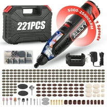 ALILYY Rotary Tool Kit,12V Cordless Rotary Tool 7-Speed Mini Rotary Tool 5000-25000RPM Power Rotary Tool for Cutting,Grinding,Polishing,Sanding,Drilling,Carving,DIY Crafts