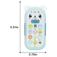 thumbnail image 6 of LNKOO Baby Toys Roly Poly Toys Baby Musical Tumbler Wobbler Toys- Cell Phone Toy with Lights & Music, Sing & Count Musical Phone Toy for 6-9 6-12 12-24 Months Early Learning Educational Toy, 6 of 9