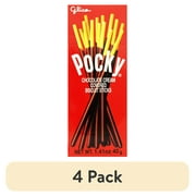 (4 pack) Glico Pocky Chocolate Covered Biscuit Sticks, 1.41 oz.
