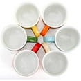 thumbnail image 4 of GFDYREE 6 Pack Ceramic Coffee Mugs, 12 Oz Polka Dot Coffee Mugs Colorful Porcelain Mug Set for Coffee, Tea, Milk, Hot Chocolate, 4 of 6