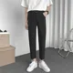 thumbnail image 2 of Pantalones de verano para hombre, ajustados, con cinturón, holgados, con 9 bolsillos, elásticos, para traje social, 2024, 2 of 5