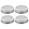 thumbnail image 1 of 4pcs Stainless Steel Mesh Sprouting Lid Mason Jar Lids for Growing Bean Broccoli, 1 of 2