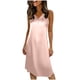 thumbnail image 1 of Vestido de Cuello en V para las Mujeres Verano Color Sólido Vestido de Sueño sin Mangas Vestido de Noche Casual Salón, 1 of 5