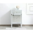 thumbnail image 2 of 18 inch mirrored nightstand in white, 2 of 5