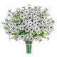thumbnail image 1 of pstuiky 8 manojos de flores artificiales para exterior, arbustos verdes artificiales para jardín, porche o decoración exterior., 1 of 6