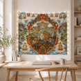 thumbnail image 5 of Wheel of Life With Red Deity and Realms, Dramatic Illustration for Spiritual Decor Lovers, Buddhist Wall Art, Housewarming Gift, Tapestry Wall Hanging for Bedroom and Study Room, 5 of 7