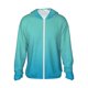thumbnail image 1 of Balery Teal Turquoise Sudadera ligera de manga larga con capucha y protección solar UPF 50+ para hombre y mujer, ideal para pesca y running-X-Large, 1 of 7