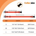 thumbnail image 4 of Waterproof Dog Collar, Easy to Clean Rubber Dog Collars with Quick Release Buckle Fits Small Medium or Large Dogs (Orange, M, 4 of 6