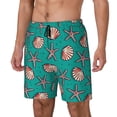 thumbnail image 2 of Haiem Starfish And Shell Men'S Quick-Dry Swim Trunks: Comfortable Beach Shorts With Mesh Lining And Pockets - Ideal For Swimming And Sunbathing Xx-Large, 2 of 9