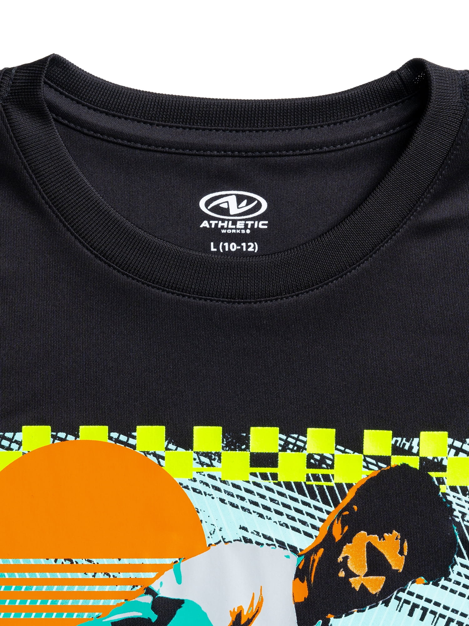 Athletic Works Boy's Short Sleeve Graphic T-Shirt, Sizes 4-18 & Husky