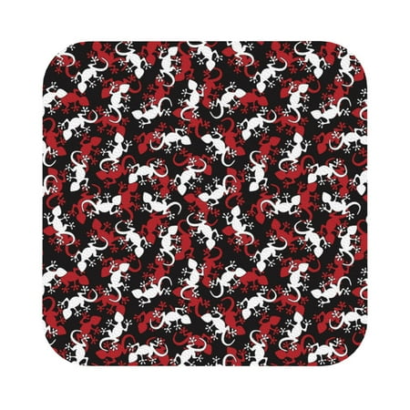 

Matuu Salamander for Cup Coasters Set of 6 Leather Coasters Desk Coasters for Office Measures 4” x 4” Square