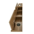thumbnail image 6 of Compact Computer Desk with Multiple Storage, Walnut, 6 of 9