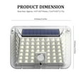 thumbnail image 2 of 1Pc Three-side 100 LED Solar Lamp Solar Light Body Induction Lamp LED Lamp Solar Induction Wall Lamp Street Waterproof Outdoor Garden Landscape Lamp, 2 of 7