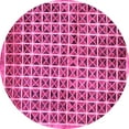 thumbnail image 1 of Ahgly Company Indoor Round Oriental Pink Modern Area Rugs, 4' Round, 1 of 4