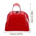 thumbnail image 2 of TOYMYTOY 2Pack Metal Decorative Cow Bells Noise Making Square Handle Design for Celebrations, 2 of 8