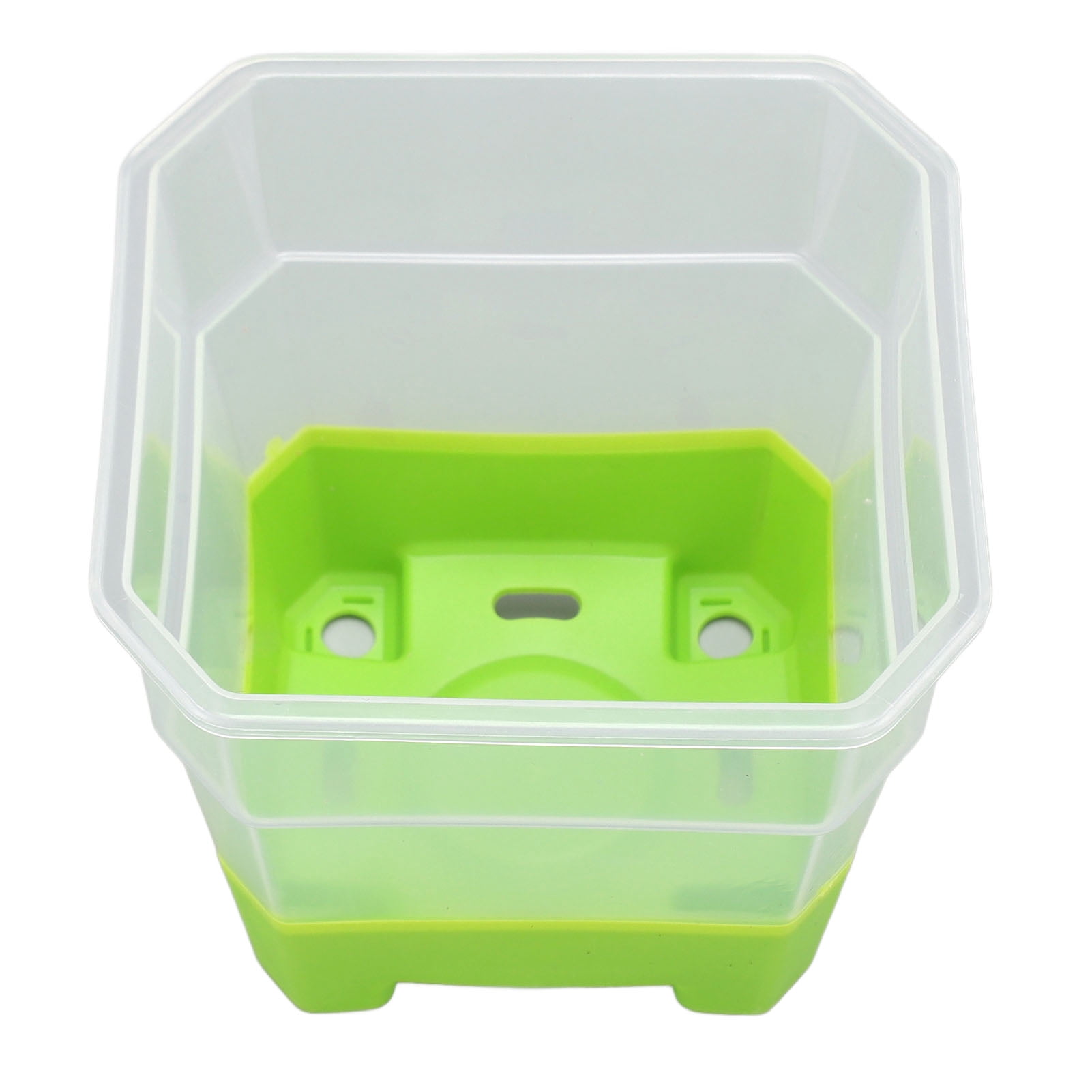 Riousery 20 Pcs Square Silicone Nursery Pot Planters Variety Pack Reusable Seed Starting Pots with Drainage Holes for Indoor Outdoor Plants Gardening Green 3.94 inches / 10 cm