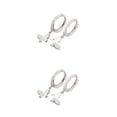 thumbnail image 3 of Qarigey 1 par de pendientes de cobre para mujer, repuesto portátil, decorativo a la moda, para niñas, regalo de cumpleaños, oro blanco Oro blanco 2Conjunto, 3 of 6