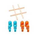 thumbnail image 2 of Juego clásico de madera Tic TAC Toe, juguetes decorativos de educación temprana, juego interactivo de copa apilable para padres e hijos, juego de Sunnimix comer pequeño tres en raya, 2 of 8