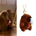 thumbnail image 2 of Adorable Keychain Soft Plush Accessory Worker Keyring Novelty Pendant for Bags and Luggage, 2 of 9