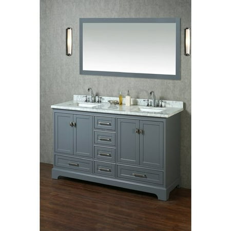 Darby Home Co Lucia 60 Double Sink Bathroom Vanity Set With Mirror Darby Home Co Lucia 60 Double Sink Bathroom Vanity Set With Mirror