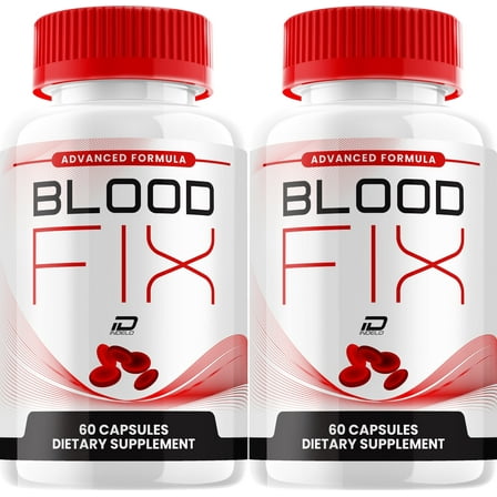 Blood Fix Capsules – BloodFix All Natural Glycogen Support, 2 Pack, 120 Capsules