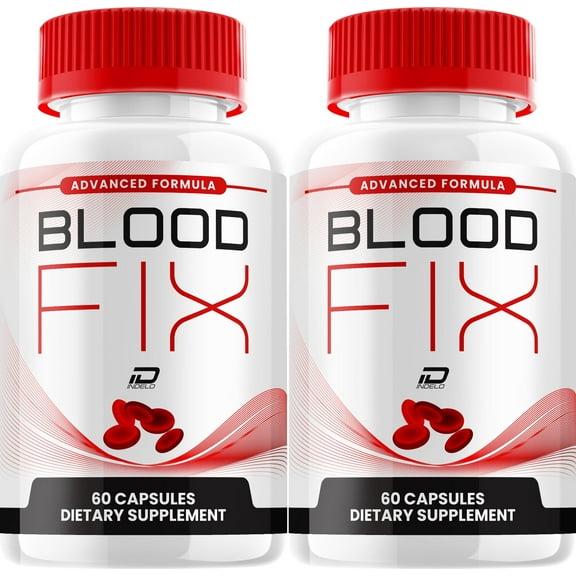 Blood Fix Capsules – BloodFix All Natural Glycogen Support, 2 Pack, 120 Capsules