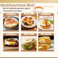 thumbnail image 4 of Juego de aros de silicona para cocinar huevos fritos GAGAQI, paquete de 4, antiadherentes, 4 of 7
