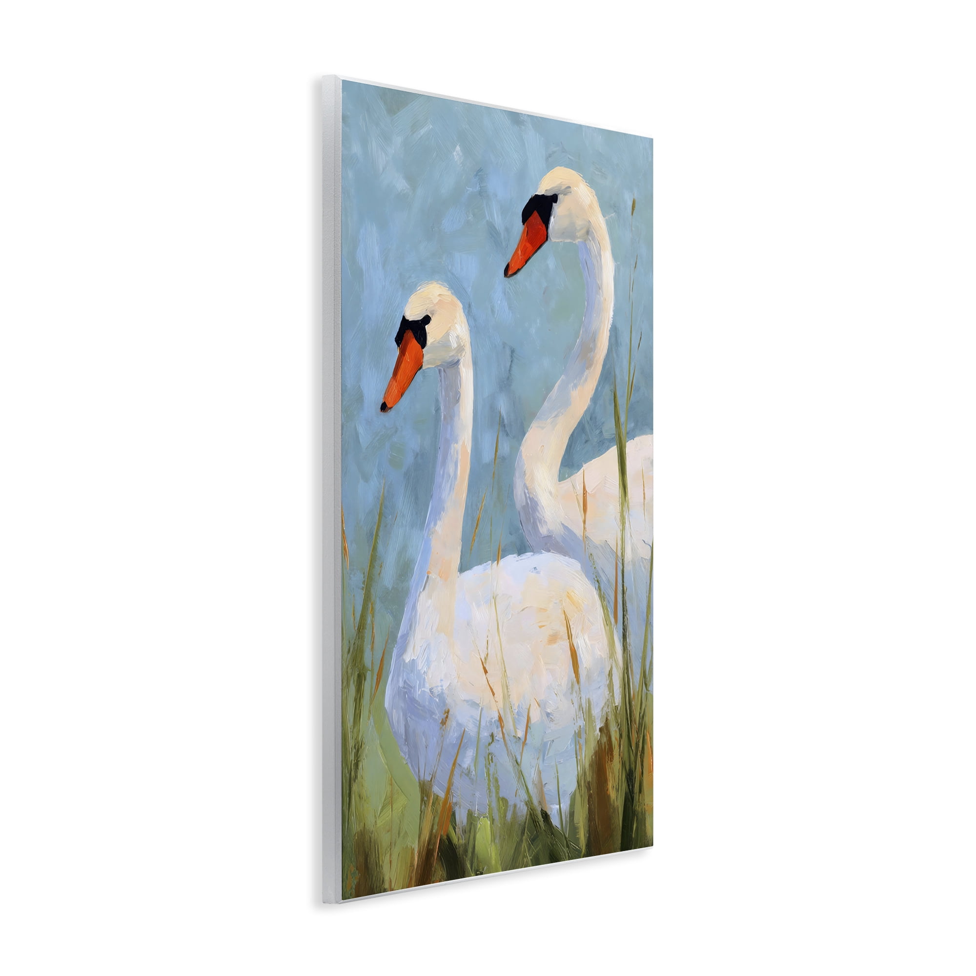 Stupell Industries Long Necks Swan Pear Wall Plaque Art, design by Petal Prints Design